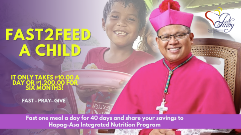 Fast2feed Campaign Message by Most Rev. Bishop Jaime L. Florencio of the Military Ordinariate of the Philippines